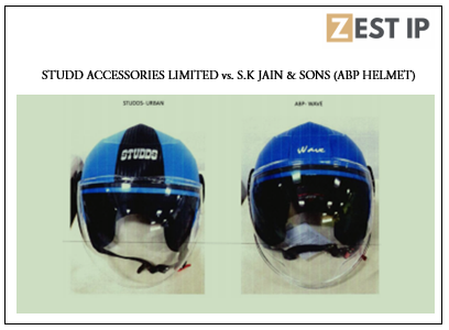 Studds Accessories granted injunction for design infringement of Studds Urban Helmet